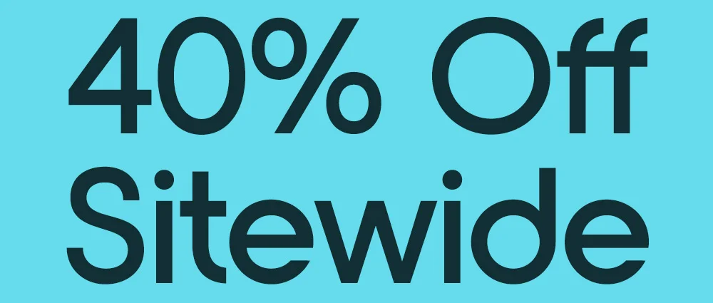 40% Off Sitewide