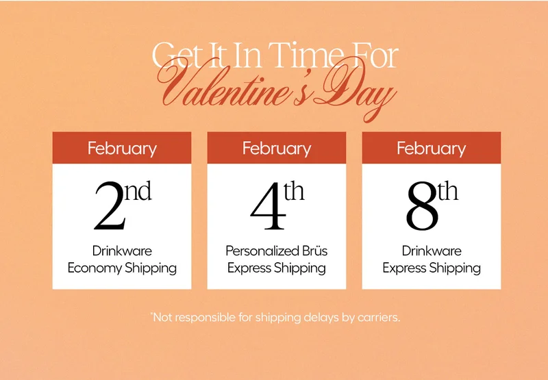 Get It In Time for Valentine's. *Not responsible for shipping delays by carriers.