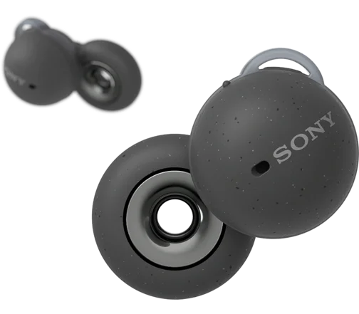 Sony LinkBuds True Wireless Open-Ear Earbuds, Dark Gray