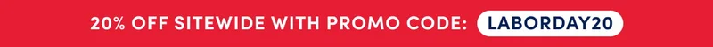 20% off sitewide with promo code: LABORDAY20