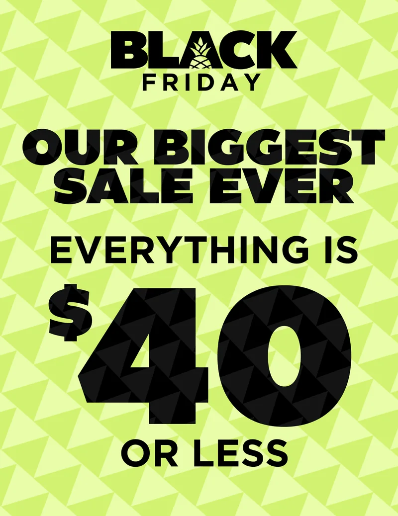 EVERYTHING $40 OR LESS