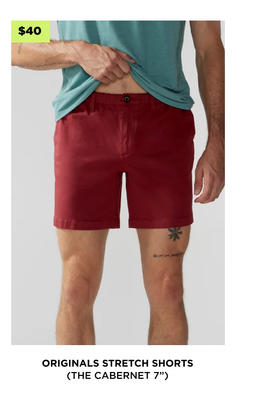 Originals Stretch Twill Short: The Cabernets