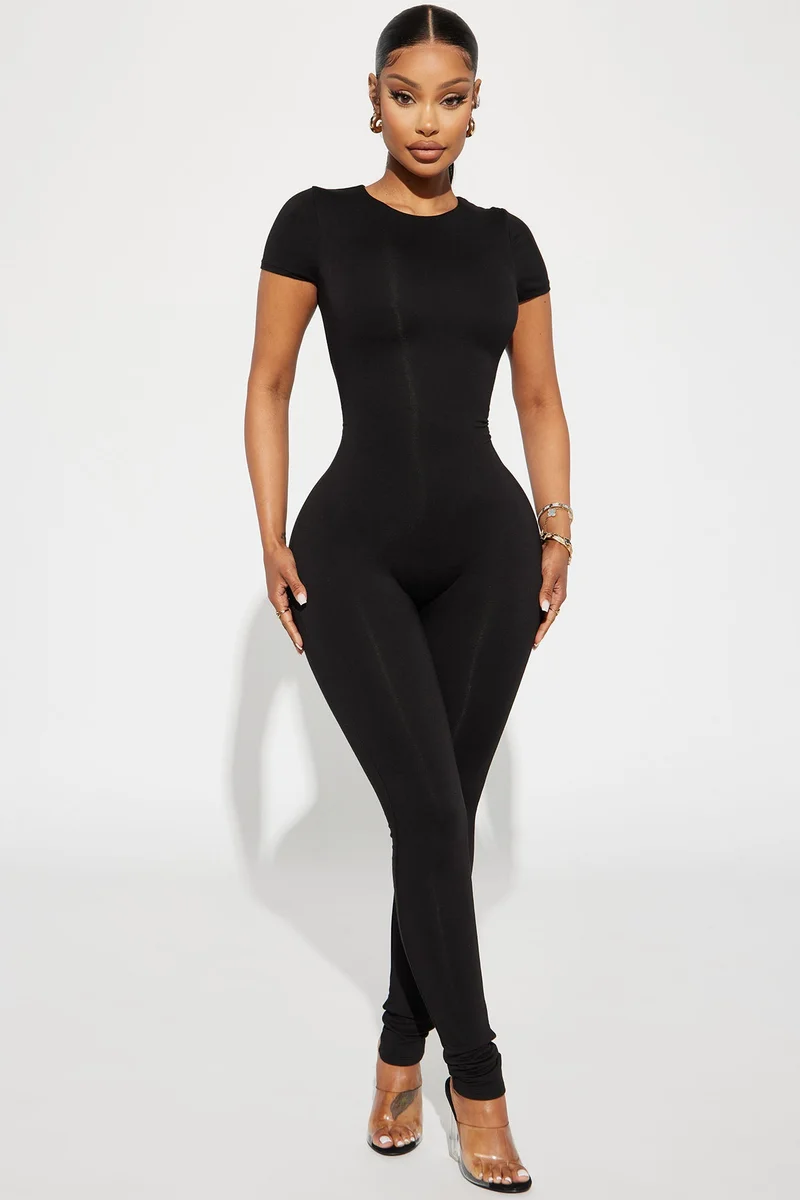 Image of Bree Butter Snatched Jumpsuit - Black
