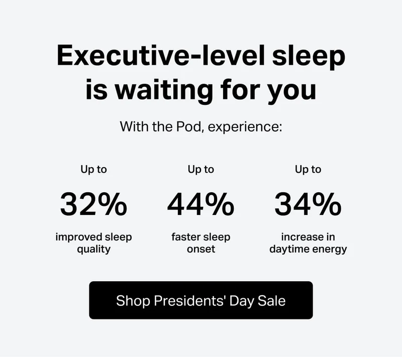 Executive-level sleep is waiting for you