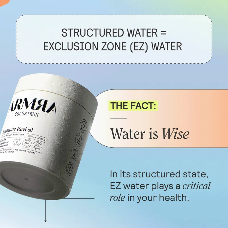 STRUCTURED WATER = EXCLUSION ZONE (EZ) WATER