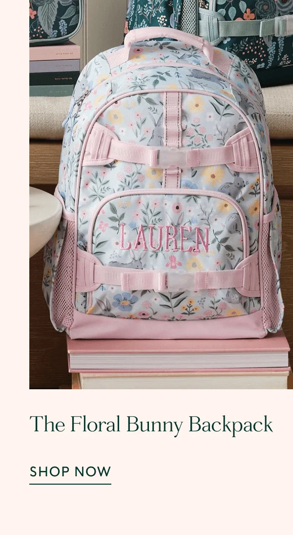 The Floral Bunny Backpack | SHOP NOW