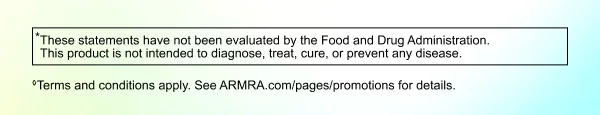 Terms and conditions apply. See ARMRA.com/pages/promotions for details.
