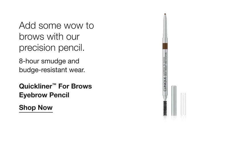 Add some wow to brows with our precision pencil. | 8-hour smudge and budge-resistant wear. | Quickliner™ For Brows Eyebrow Pencil | Shop Now