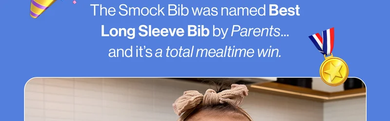 The Smock Bib that was named  Best Long Sleeve Bib