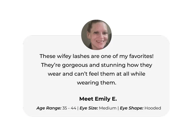 These wifey lashes are one of my favorites! They’re gorgeous and stunning how they wear and can’t feel them at all while wearing them.