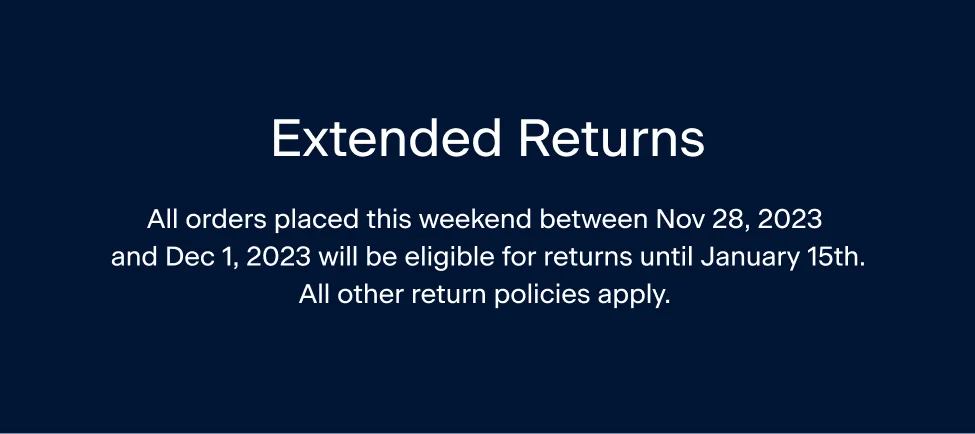 Extended Returns