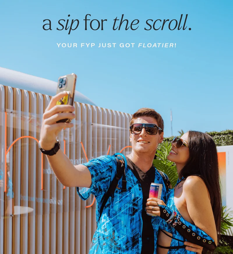 A SIP FOR THE SCROLL. your fyp just got floatier!