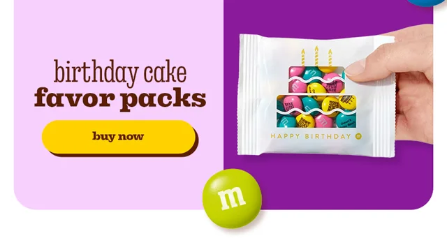 BIRTHDAY CAKE FAVOR PACKS