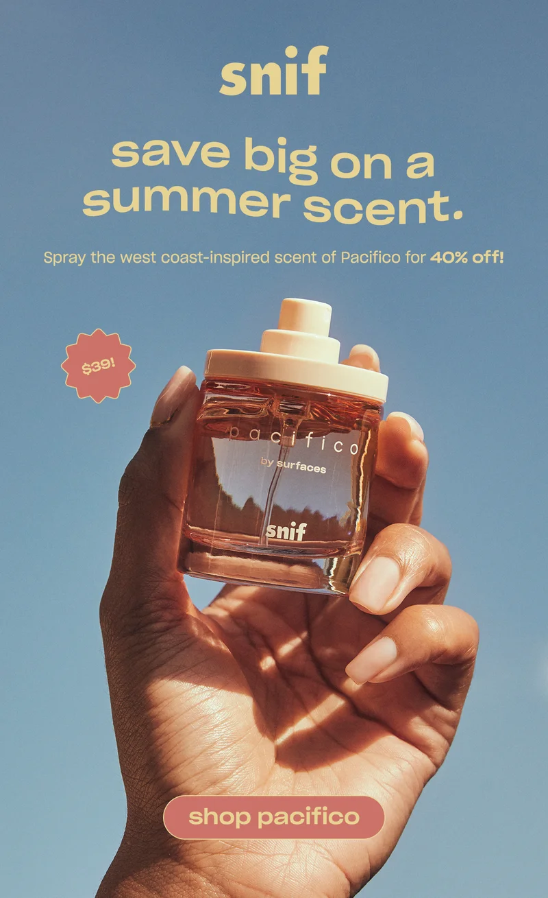 Spray the west coast-inspired scent of Pacifico for 40% off! [shop pacifico        ]