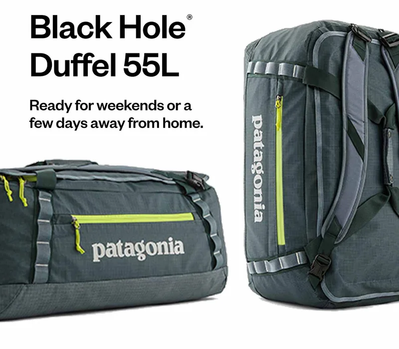 Black Hole® Duffel 55 liter.  Ready for weekends or a few days away from home.