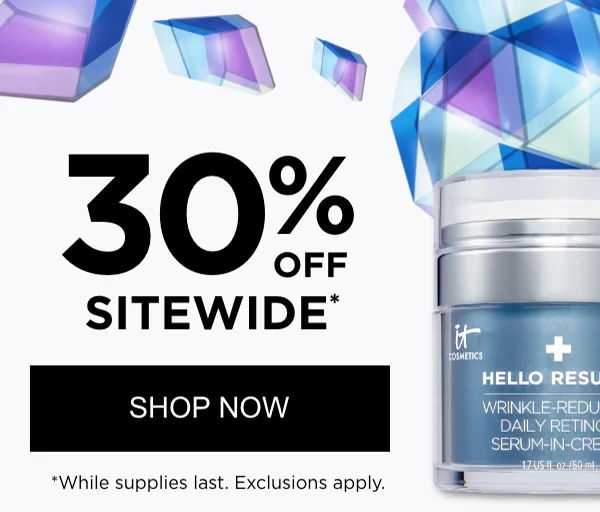 30% OFF SITEWIDE