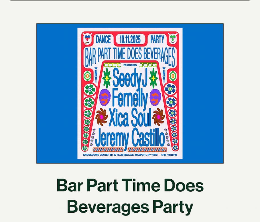 Bar Part Time Does Beverages