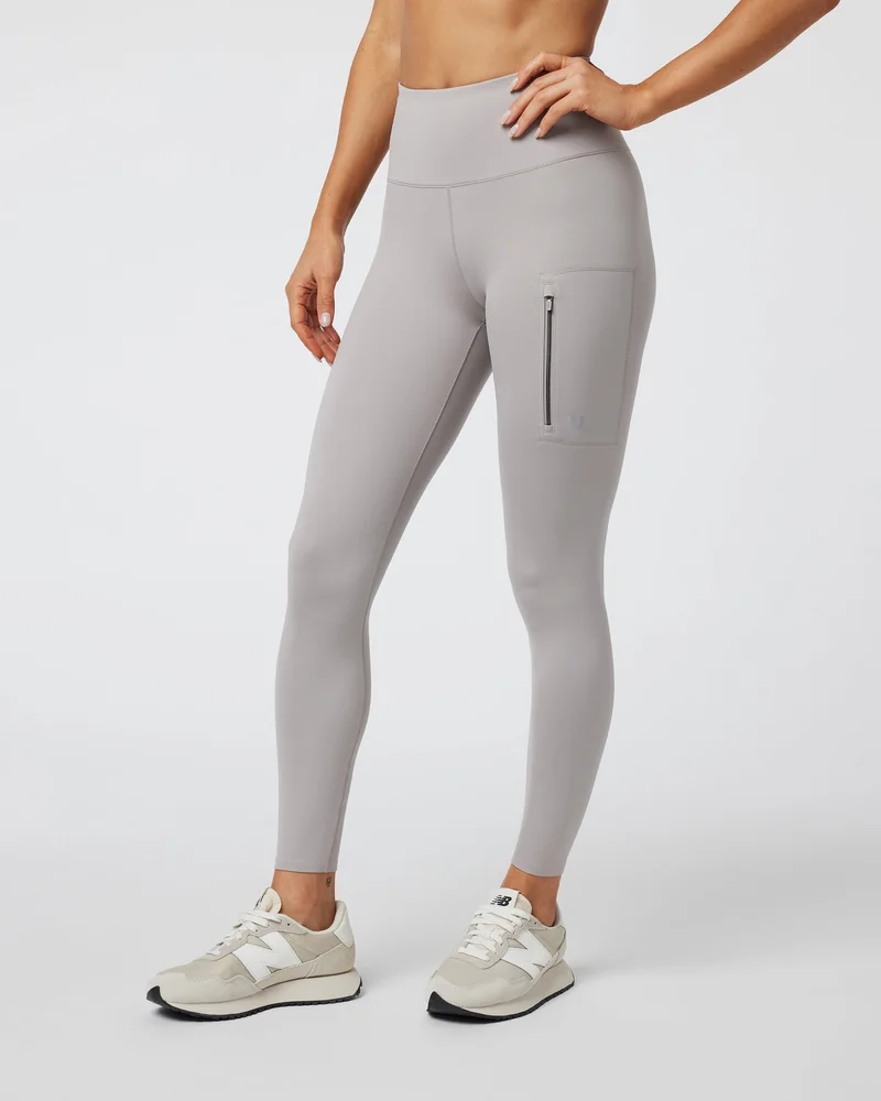 Image of Evolve Zipped Legging | Soft Pewter