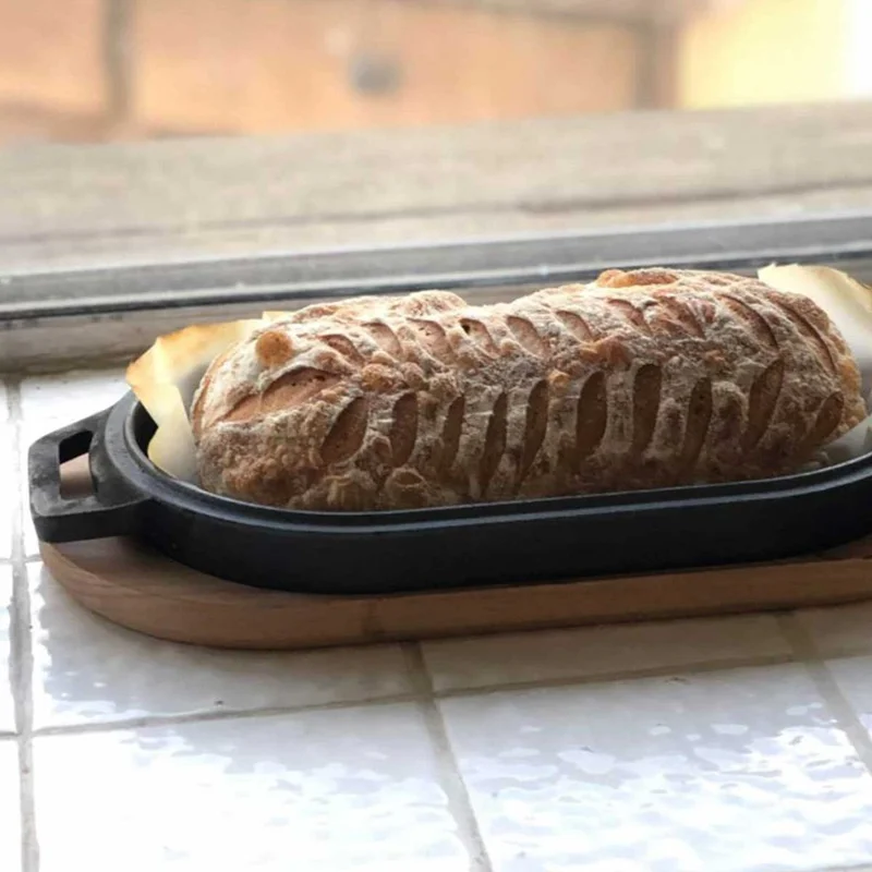 Cast Iron Sourdough Bread Loaf