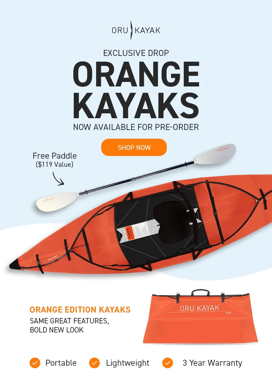 Exclusive Drop: Orange Edition Kayaks. Same great features, bold new look