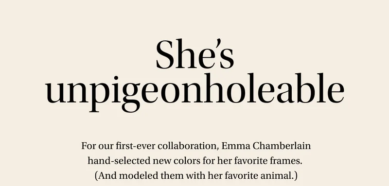 She's unpigeonholeable