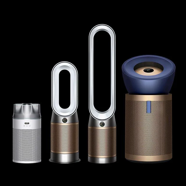 A range of Dyson air purifiers