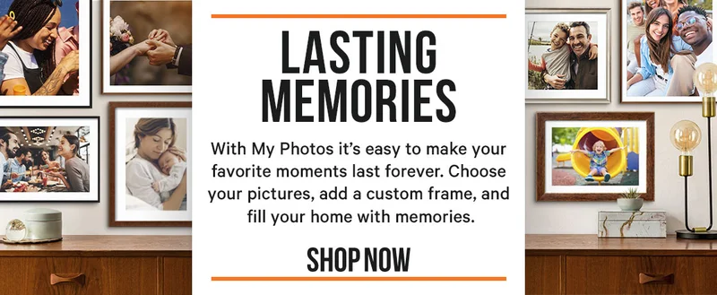 Lasting Memories - with My Photos it's easy to make your favorite moments last forever.