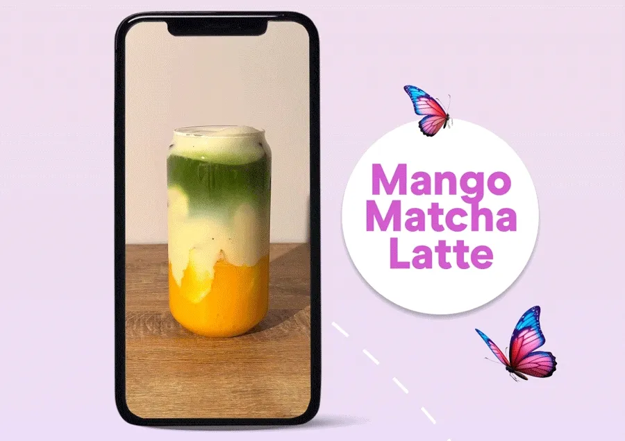 Mango Matcha Latte
