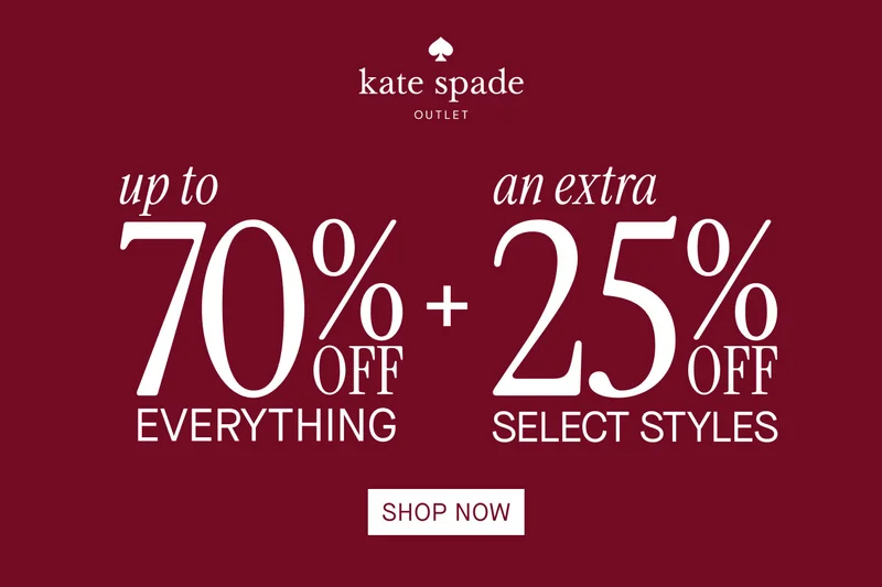 up to 70% off everything + an extra 25% off select styles