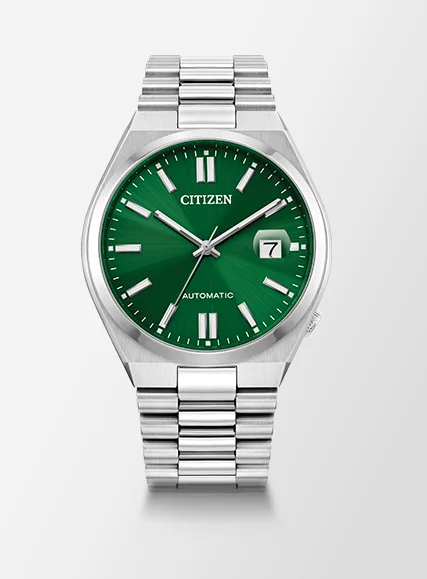 TSUYOSA Green Dial Stainless Steel Bracelet NJ0150-56X