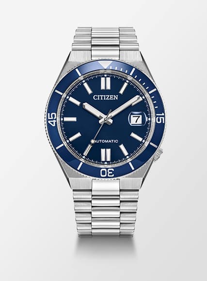TSUYOSA Shore Navy Dial Stainless Steel Bracelet NJ0230-59L