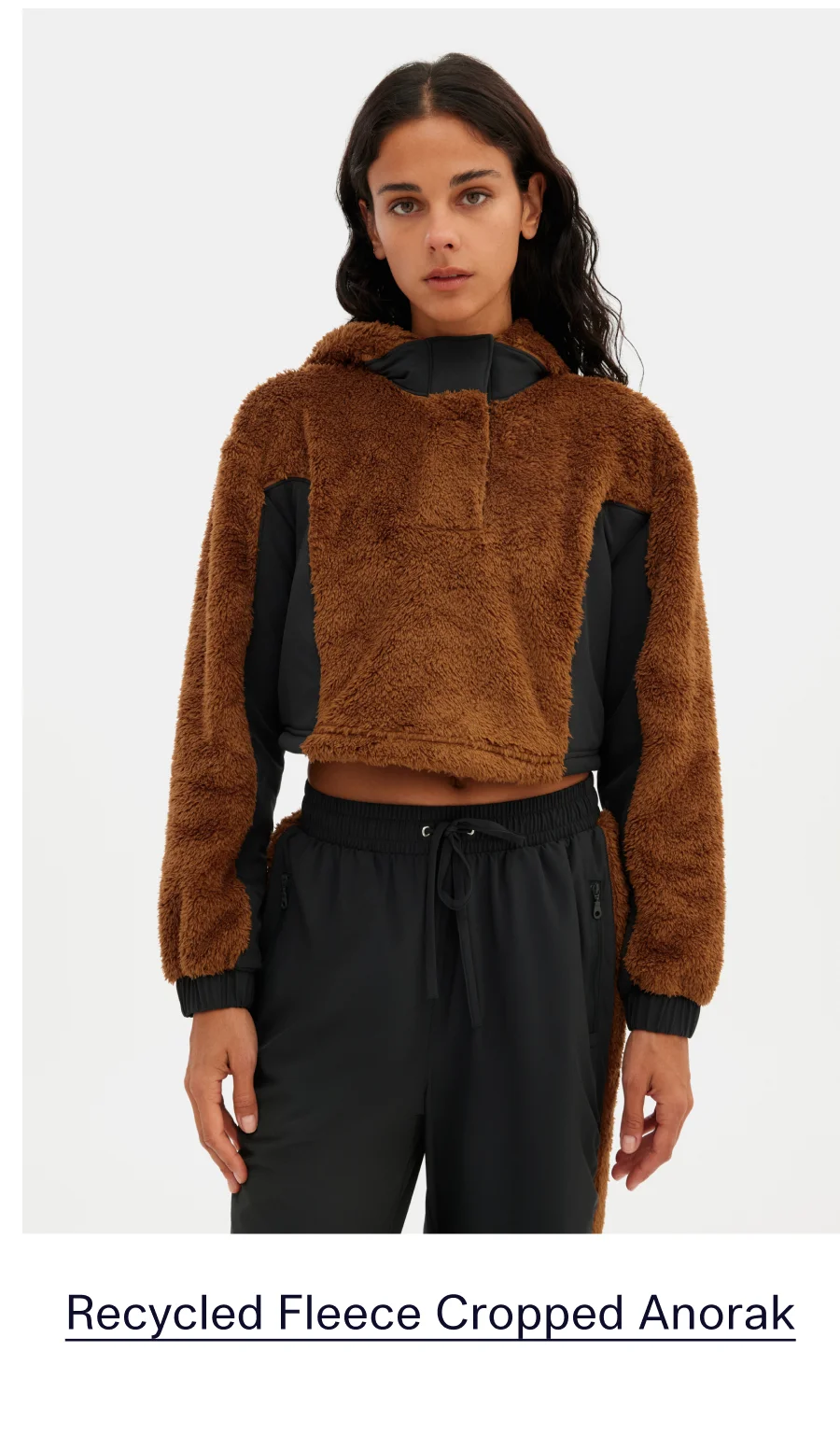 Recycled Fleece Cropped Anorak