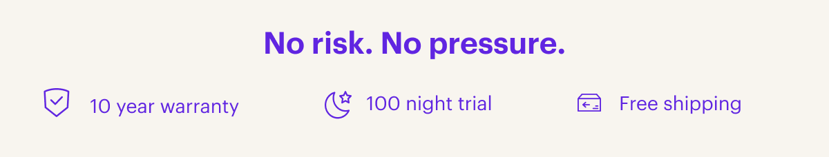 No risk. No pressure.