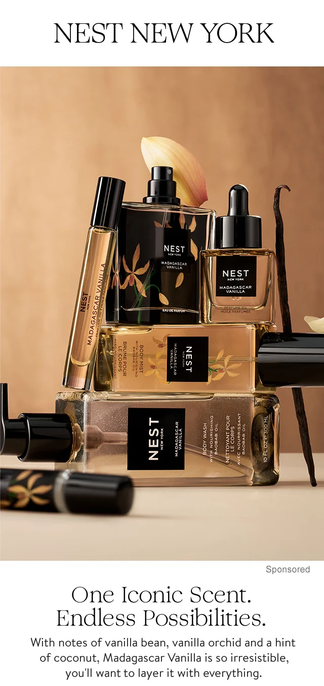 NEST NEW YORK products featuring Madagascar vanilla.
