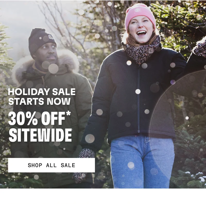 Holiday Sale Starts Now. 30% Off* Sitewide. Shop All Sale.
