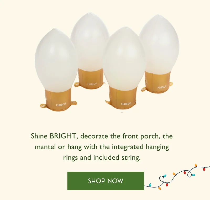 Shine BRIGHT, decorate the front porch, the mantel or hand with the integrated hanging rings and included string. - SHOP NOW