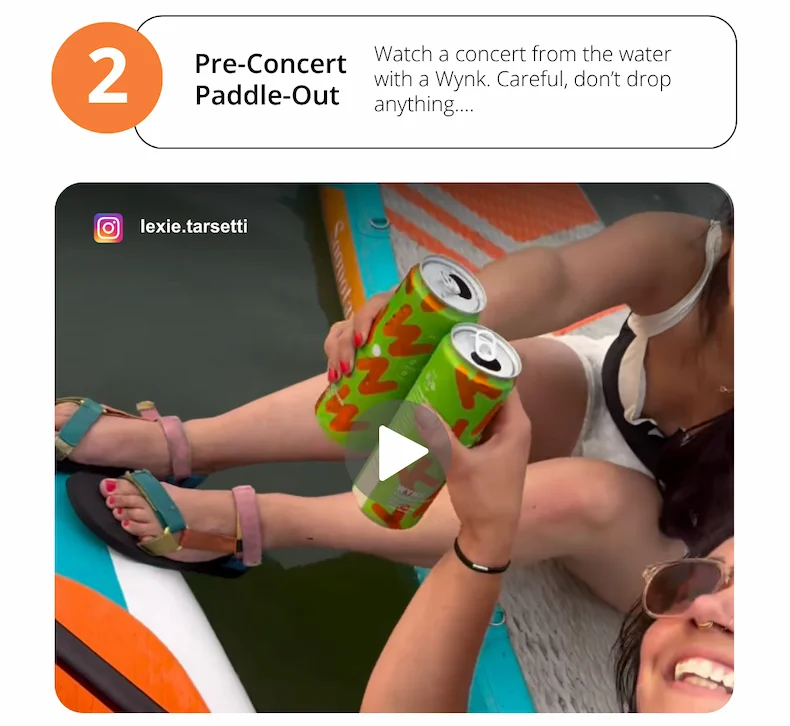 Paddle out to a concert
