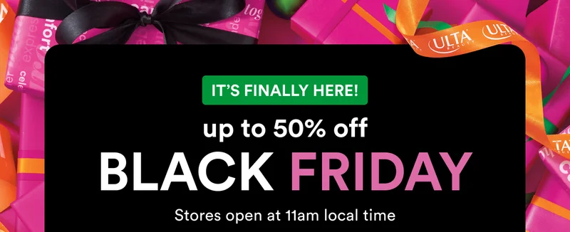 It's finally here! | Up to 50% off | Black Friday