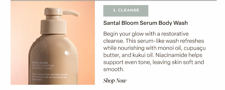 santal bloom body wash