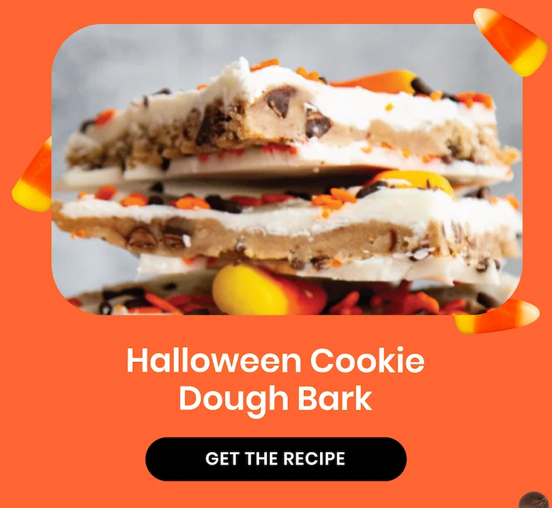 Halloween Cookie Dough Bark
