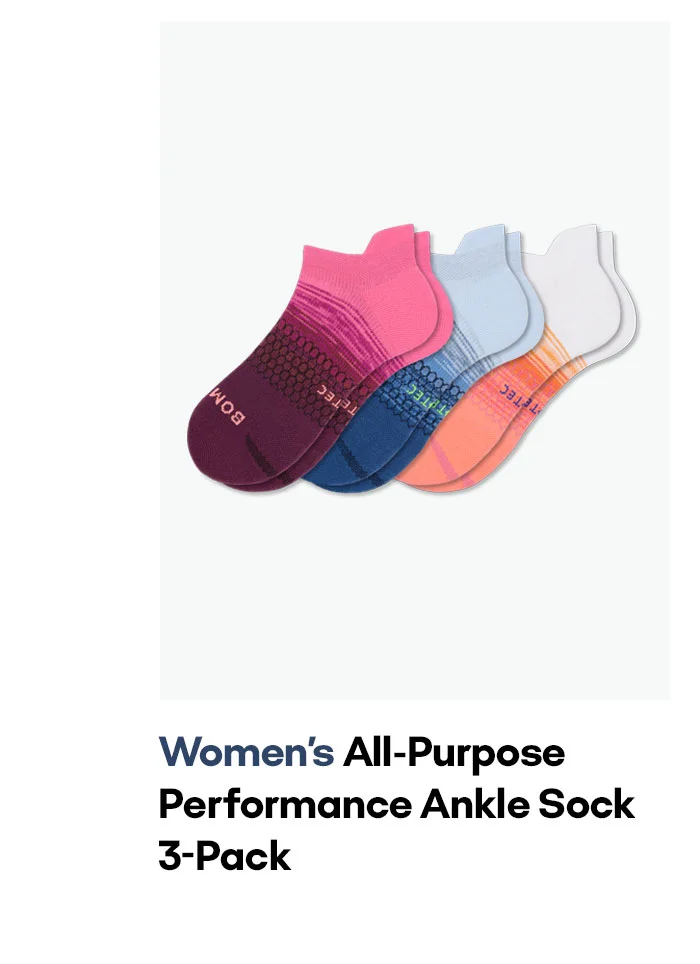Women's All-Purpose Performance Ankle Sock 3-Pack