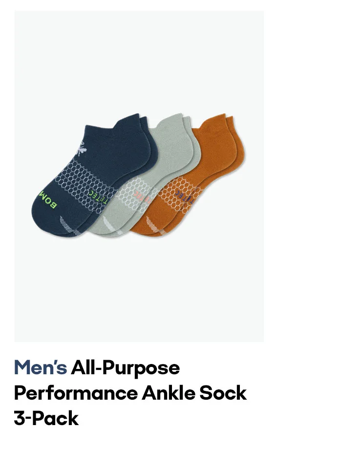 Men's All-Purpose Performance Ankle Sock 3-Pack