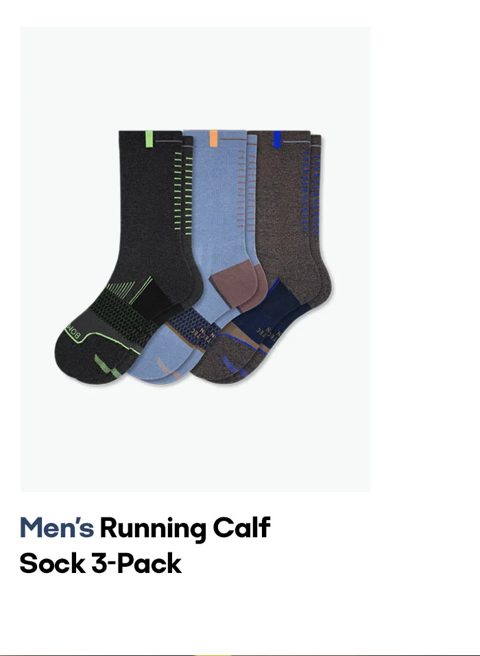 Men's Running Calf Sock 3-Pack