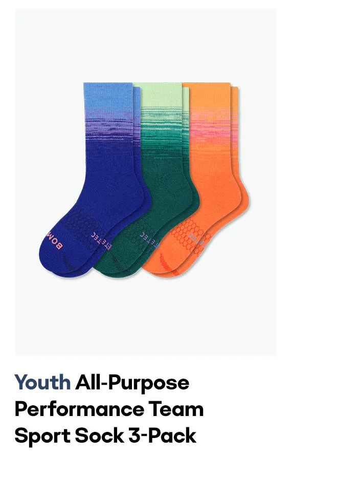 Youth All-Purpose Performance Team Sport Sock 3-Pack