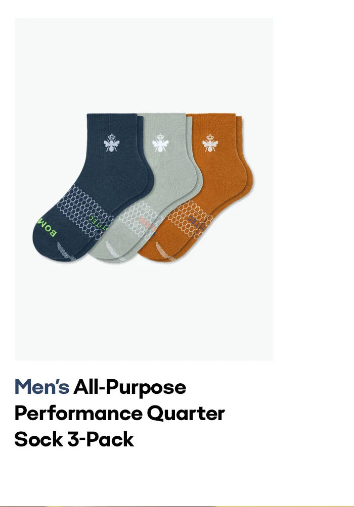 Men's All-Purpose Performance Quarter Sock 3-Pack