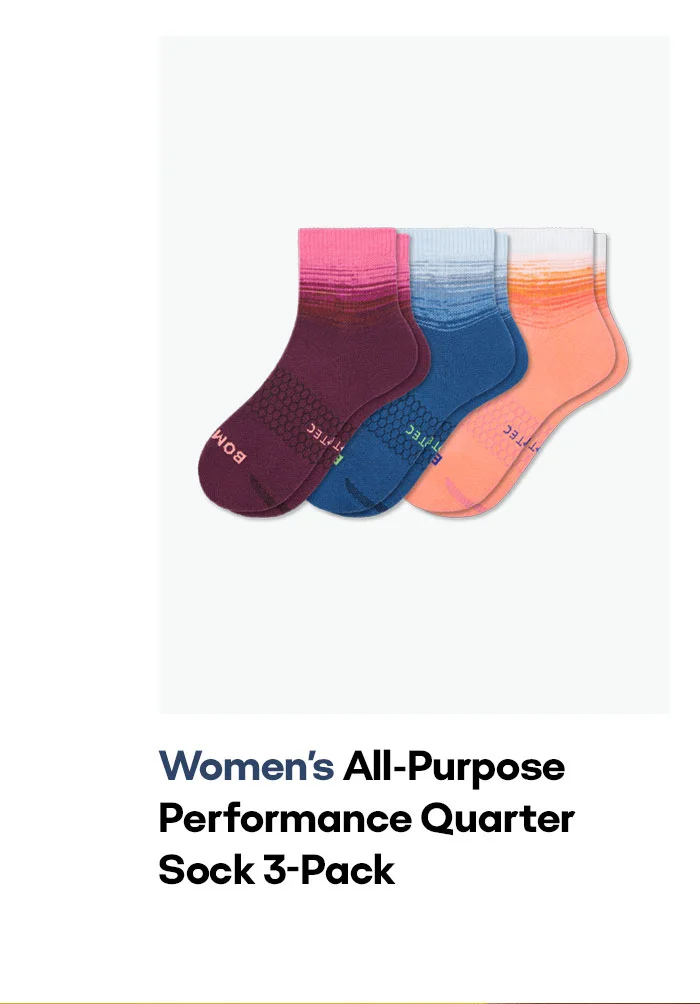 Women's All-Purpose Performance Quarter Sock 3-Pack