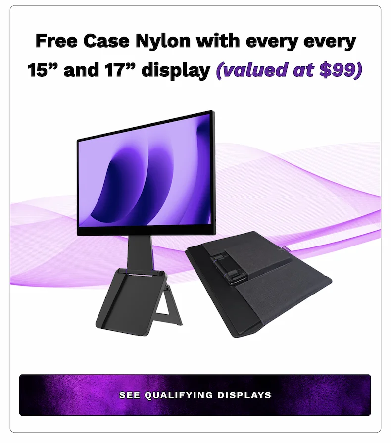 Buy a display and get a FREE Case Nylon