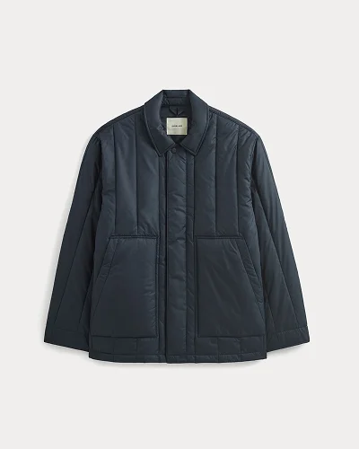 Image | ReNew Vertical-Quilted Jacket | Navy