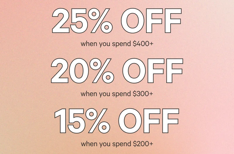 Buy more, save more | up to 25% off*