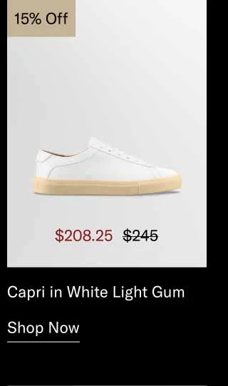 Capri in White Light Gum 15% off-Shop Now